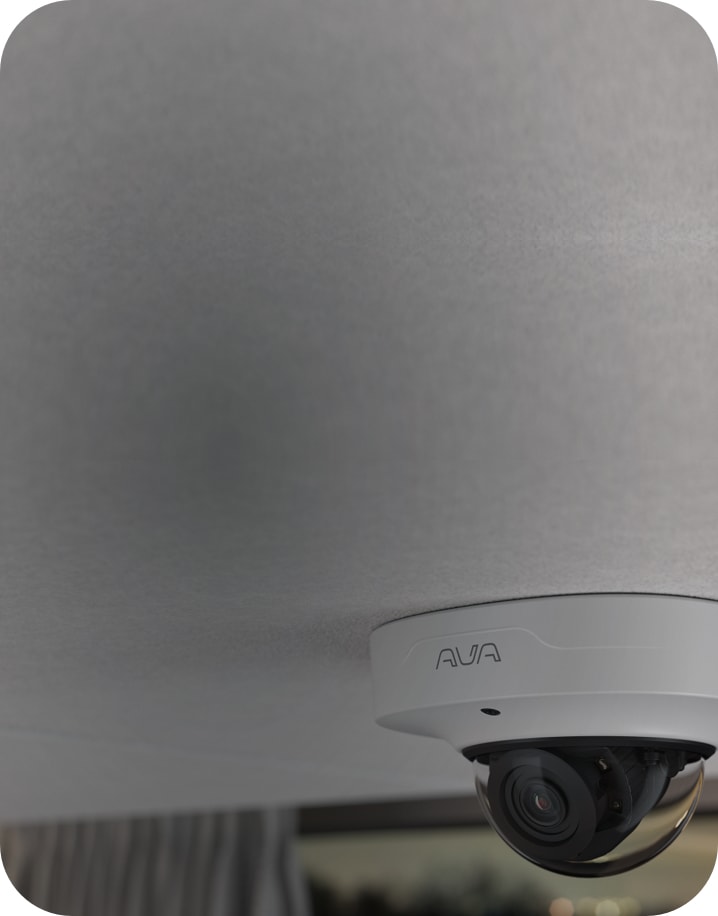Ava Compact Dome AI security camera Ava